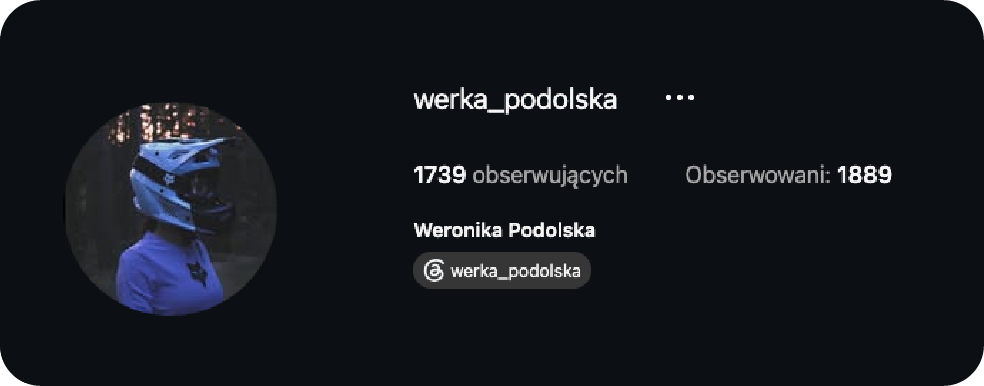 Profil Instagram — Werka Podolska