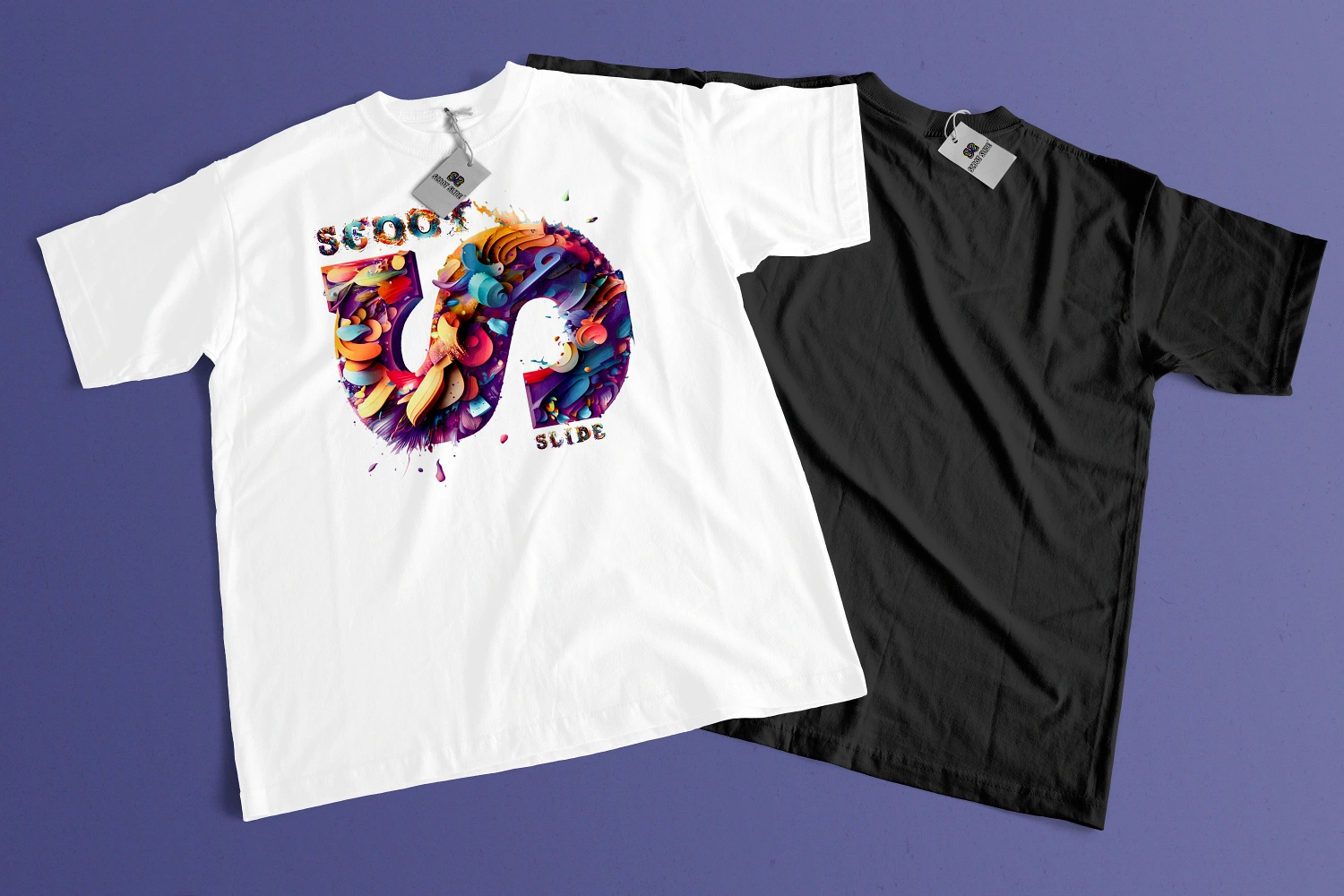 Koszulki Scoot Slide dwie front i tył - wzór 3