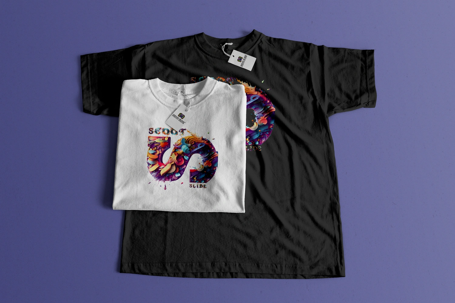 Koszulki Scoot Slide front cała i złożona - wzór 3