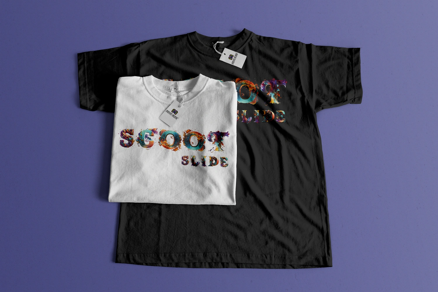 Koszulki Scoot Slide front cała i złożona - wzór 5