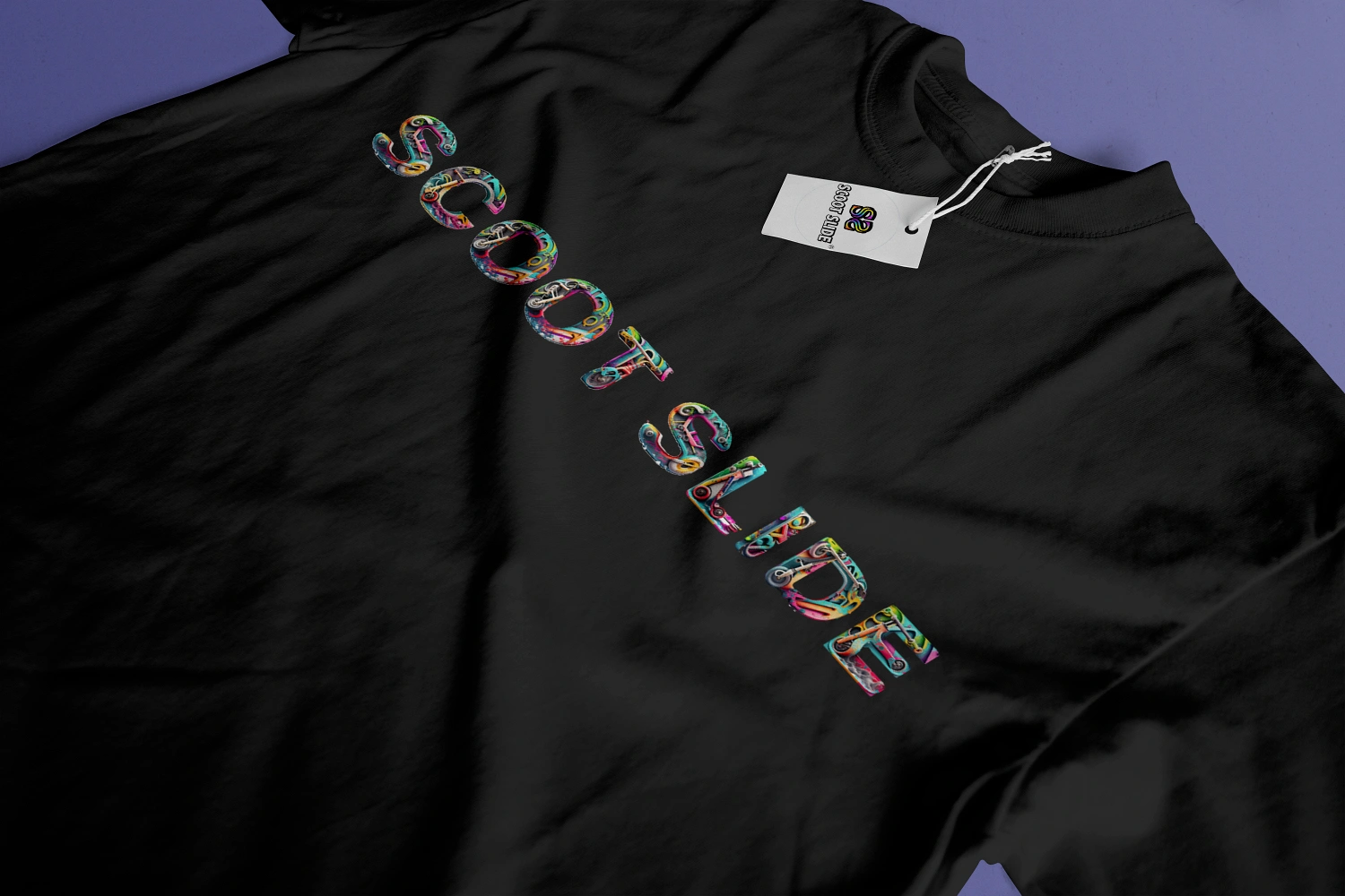 Koszulki Scoot Slide front duże black - wzór 11