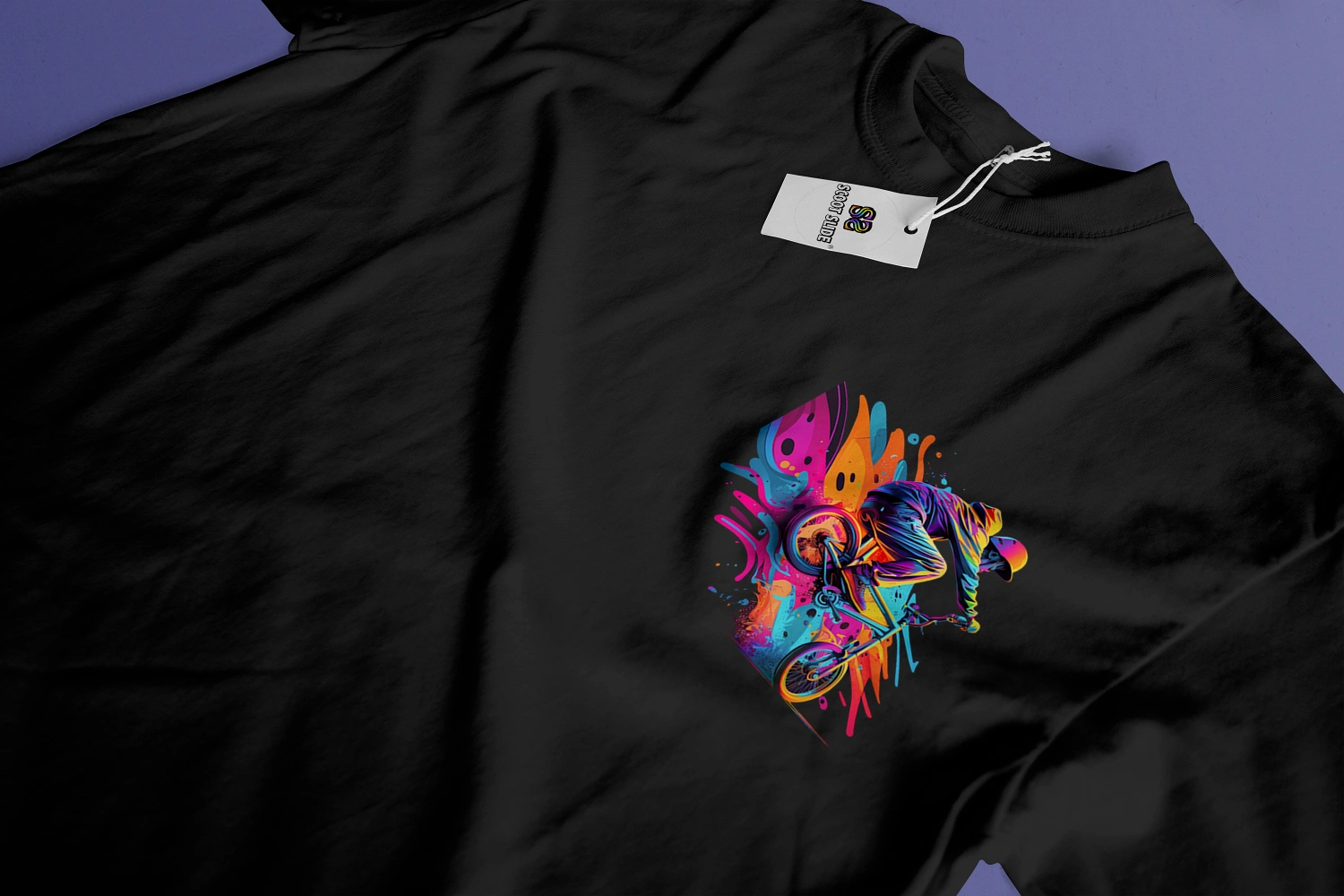 Koszulki Scoot Slide front duże black - wzór 8