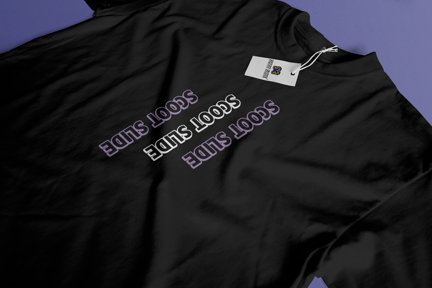 Koszulki Scoot Slide front duże black - wzór 9