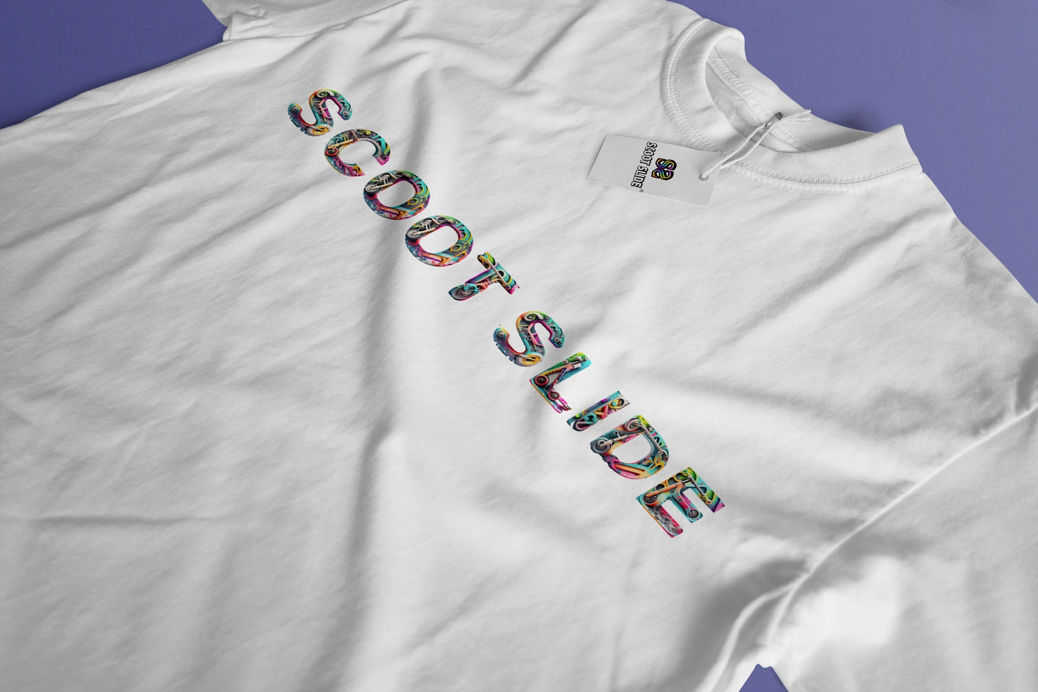 Koszulki Scoot Slide front duże white - wzór 11