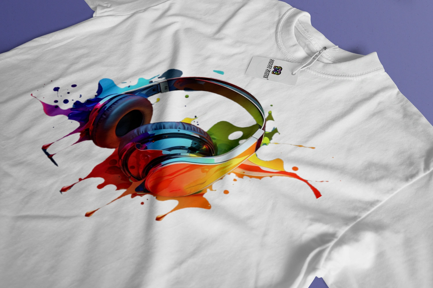 Koszulki Scoot Slide front duże white - wzór 12