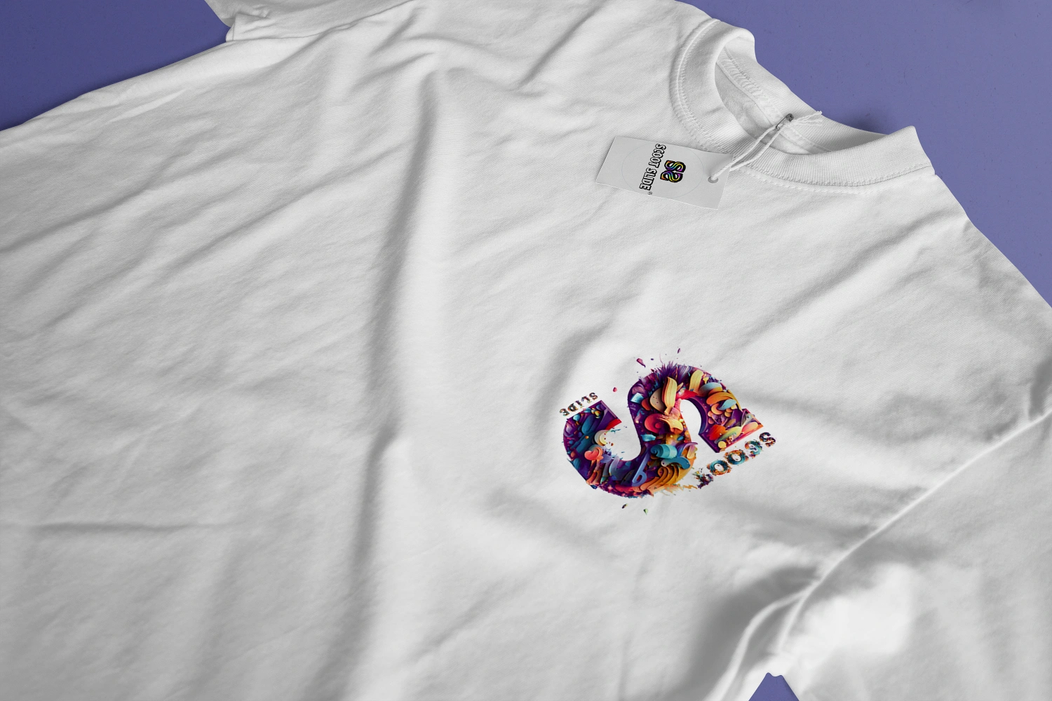 Koszulki Scoot Slide front duże white - wzór 4