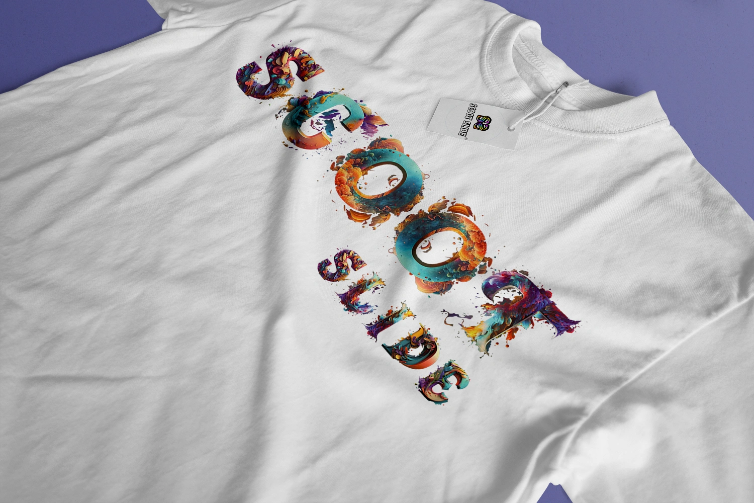 Koszulki Scoot Slide front duże white - wzór 5