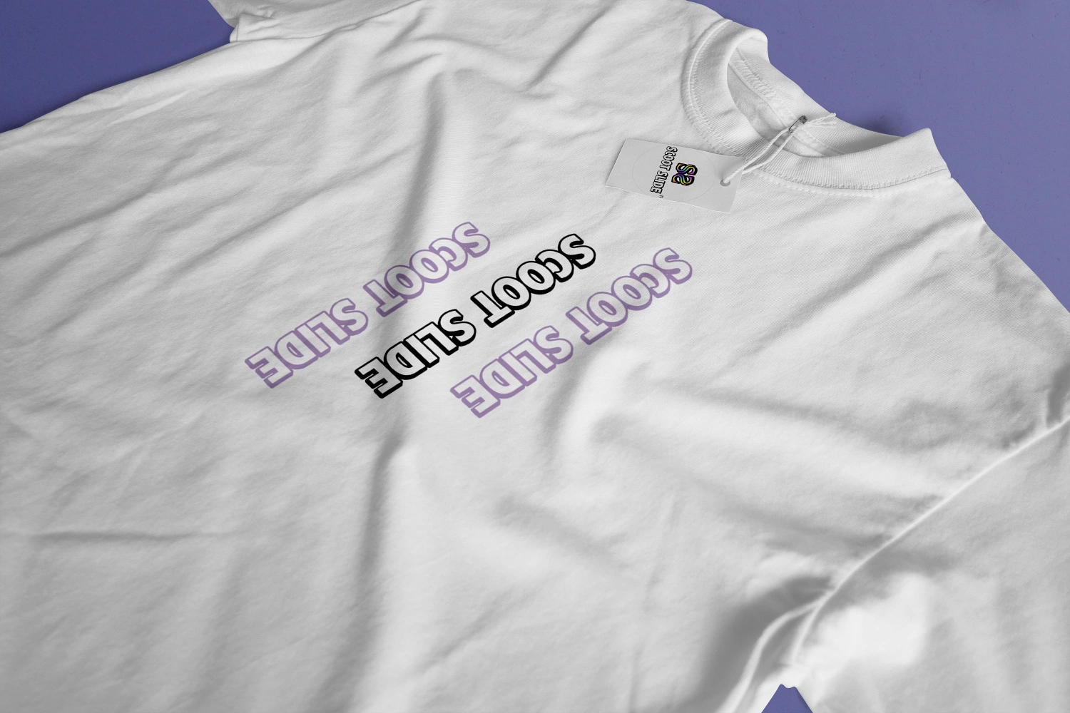 Koszulki Scoot Slide front duże white - wzór 9