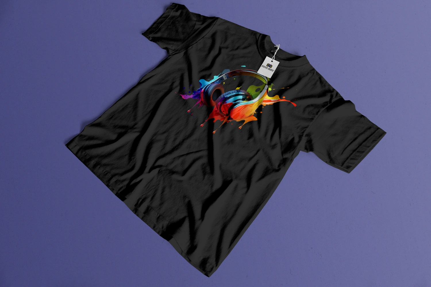 Koszulki Scoot Slide front ukośnie black - wzór 12