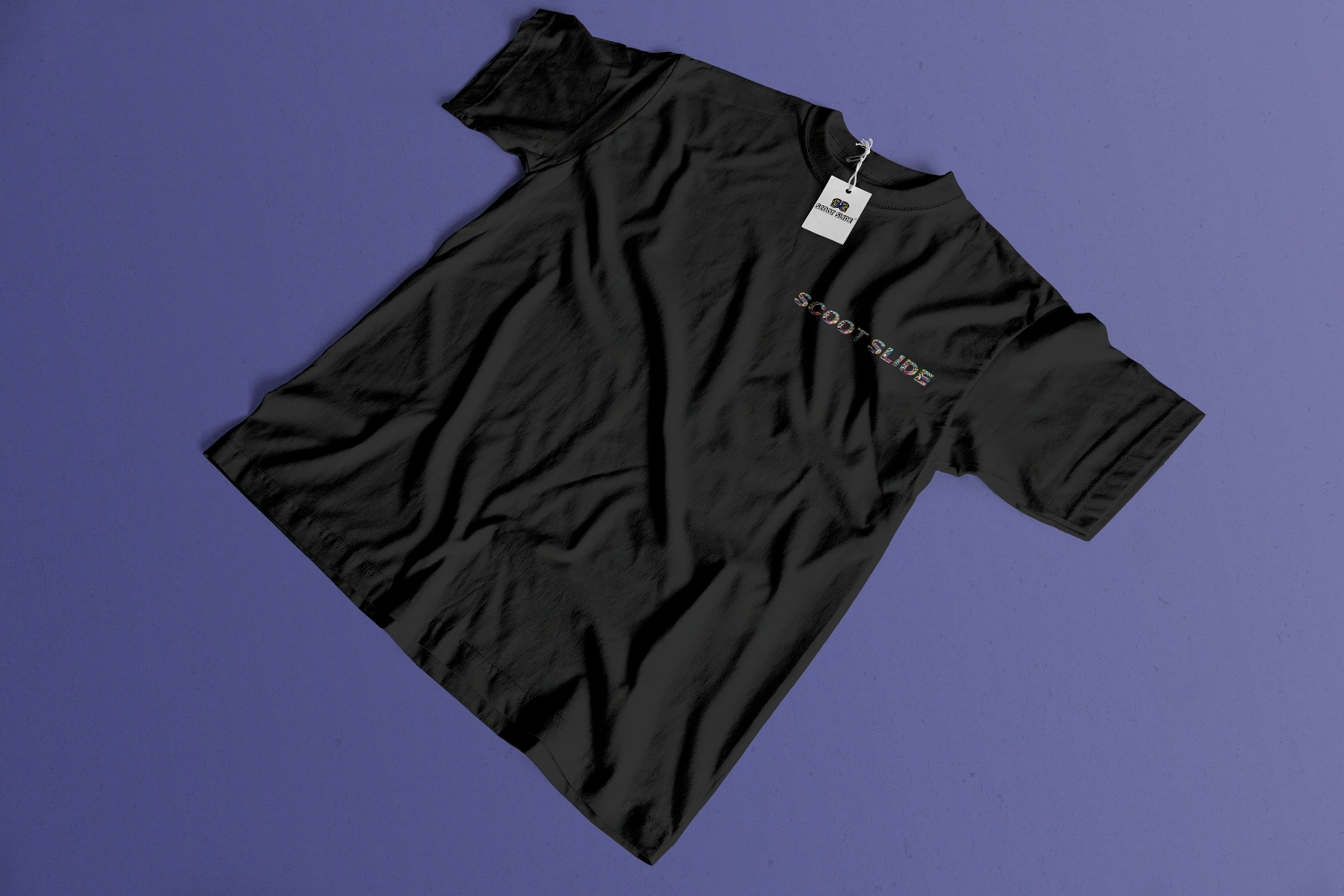 Koszulki Scoot Slide front ukośnie black - wzór 2