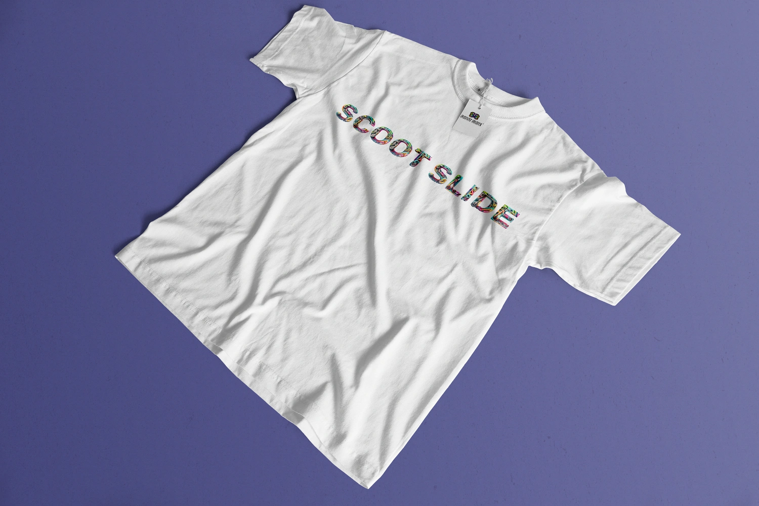 Koszulki Scoot Slide front ukośnie white - wzór 11