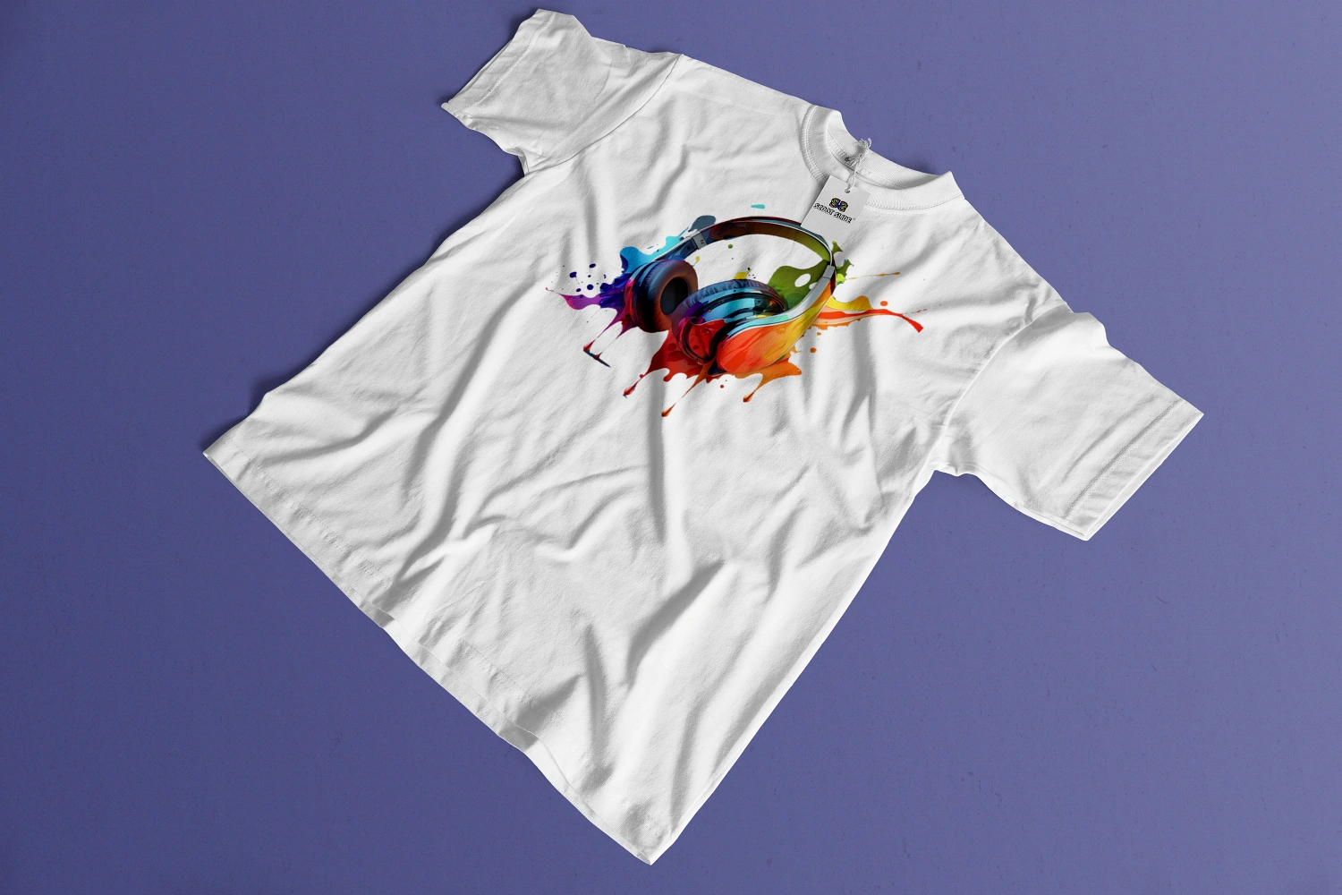 Koszulki Scoot Slide front ukośnie white - wzór 12