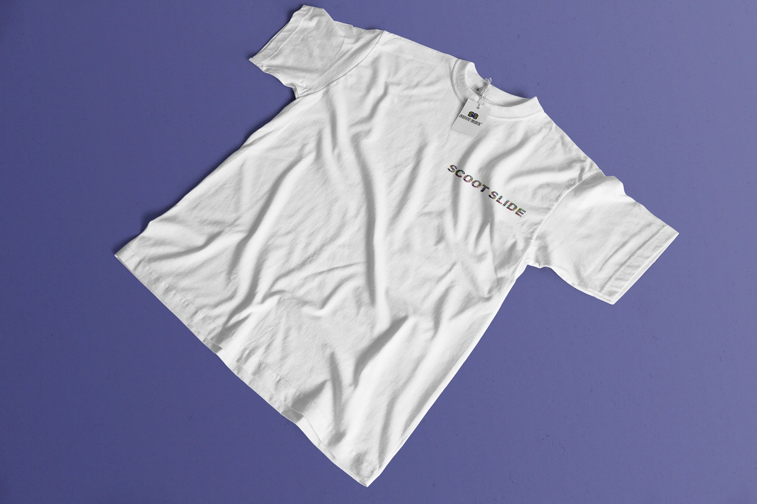 Koszulki Scoot Slide front ukośnie white - wzór 2