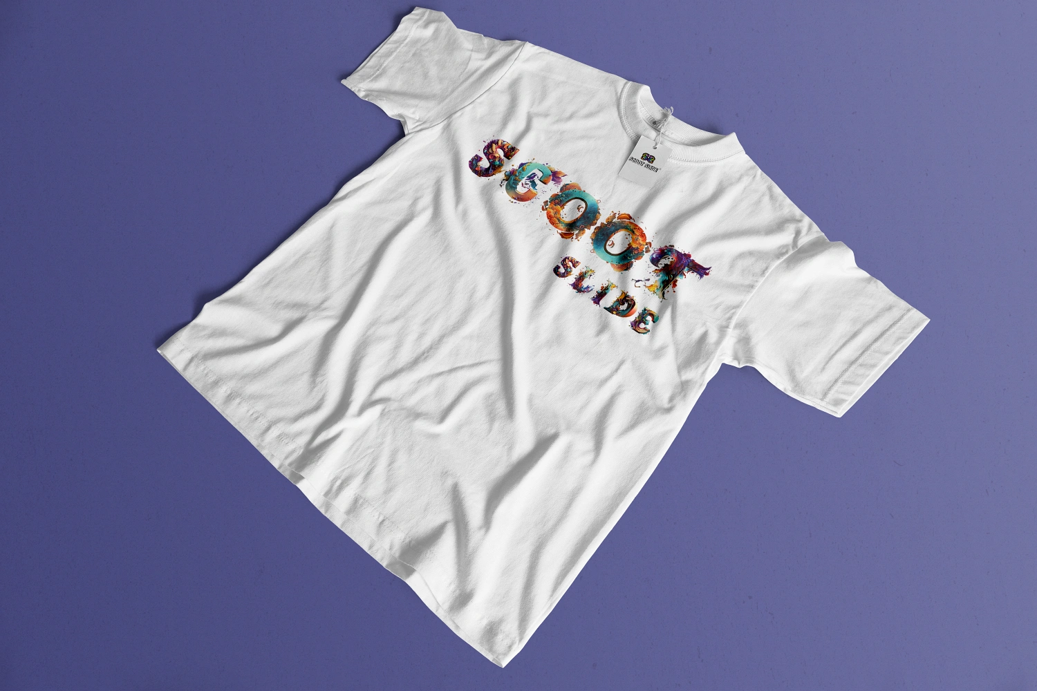 Koszulki Scoot Slide front ukośnie white - wzór 5