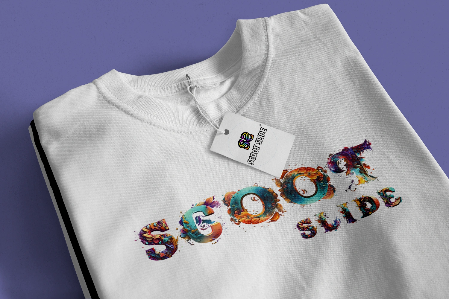 Koszulki Scoot Slide front złożone white - wzór 5