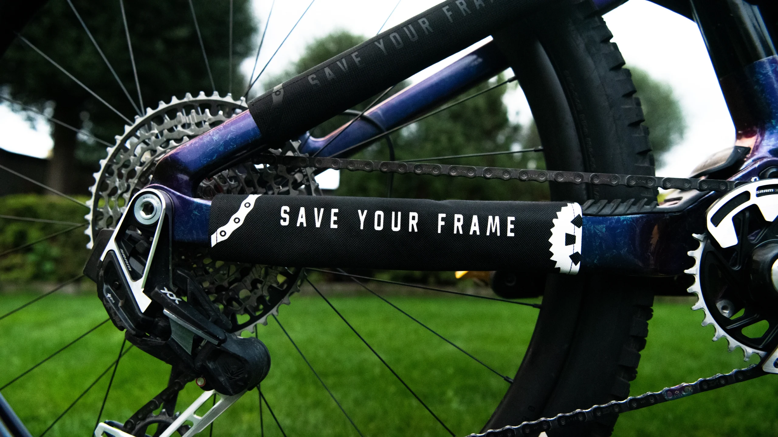 Save Your Frame - osłona na ramę. – osłona ramy roweru MTB/DH przed uderzeniami łańcucha, widok produktu 4