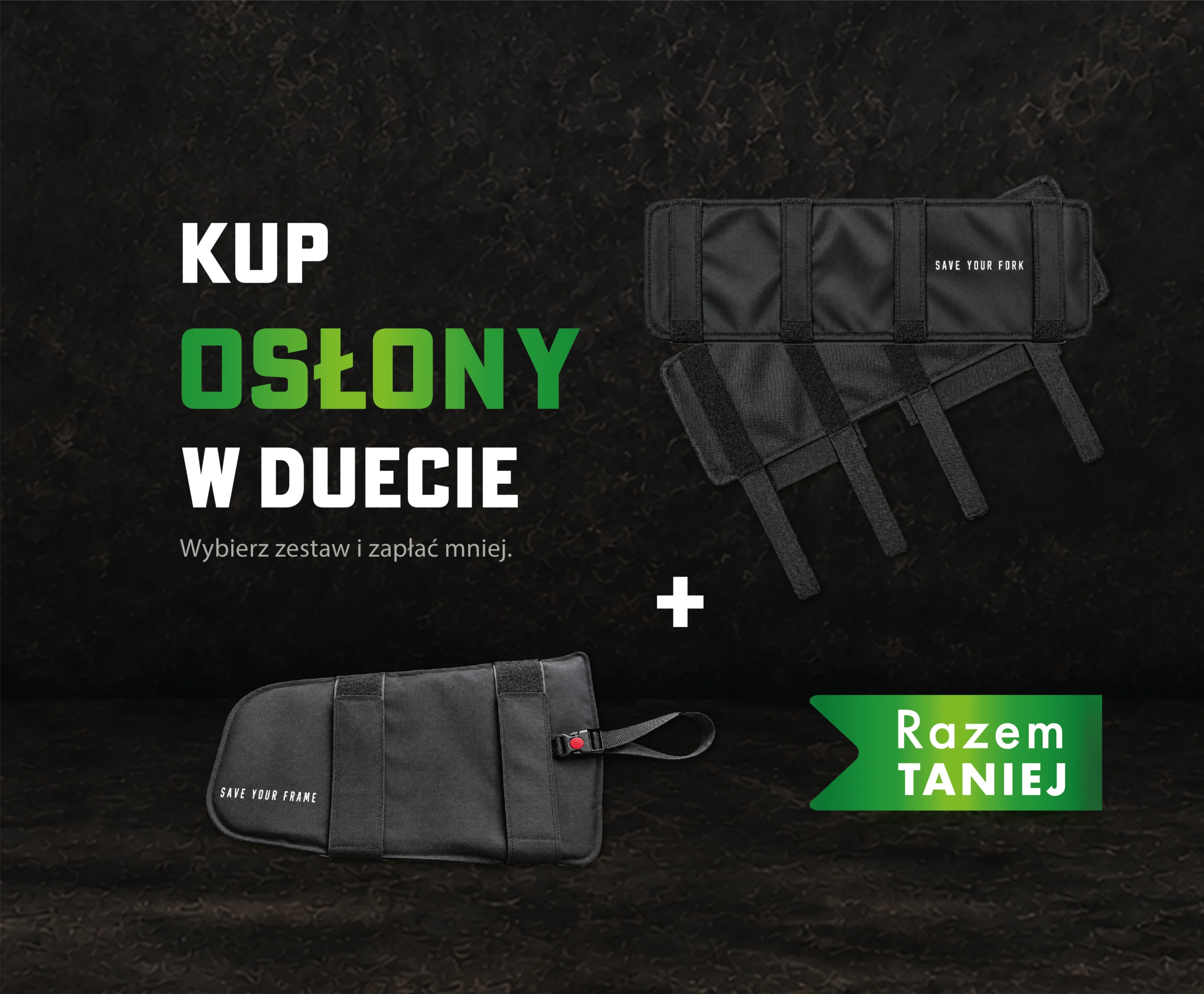 DUET XL – zestaw osłon transportowych Save Your Fork i Save Your Frame XL