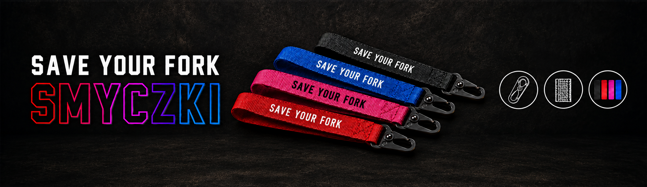 Smycz Save Your Fork dla rowerzysty