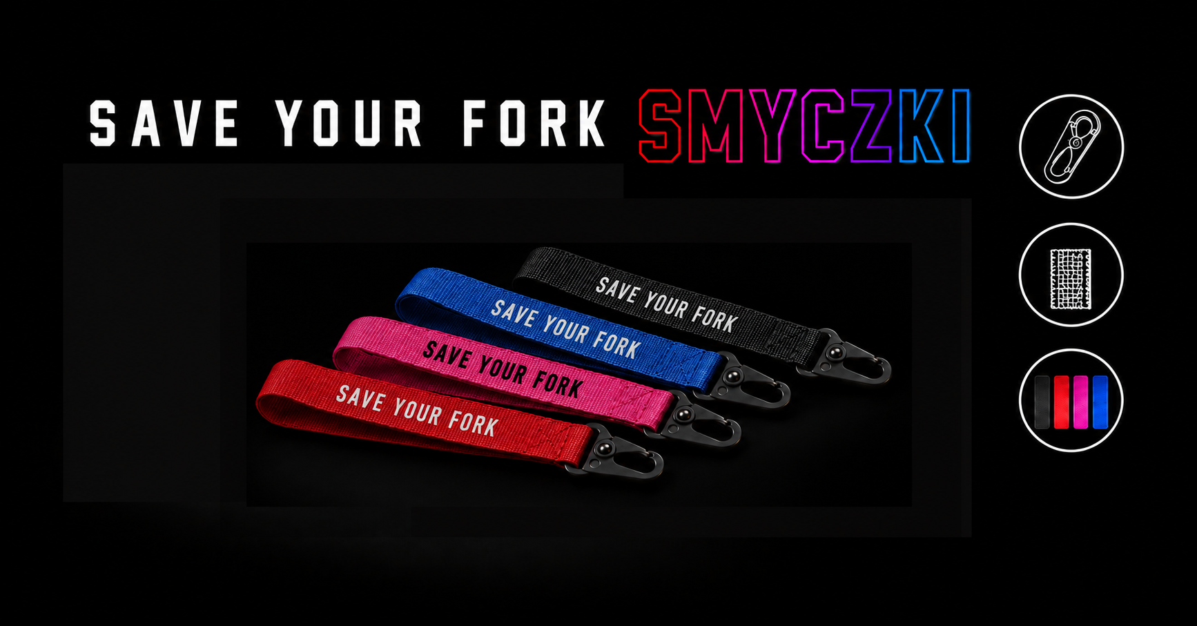 Smycz Save Your Fork dla rowerzysty